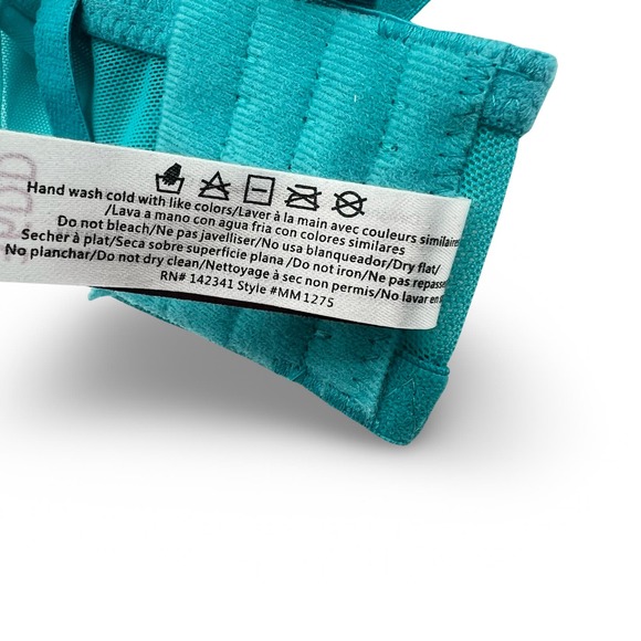 Adore Me | ‘Evah’ Teal Lace Bra 36DD & 2 High Cut Bikini Panties Large - Picture 5 of 5